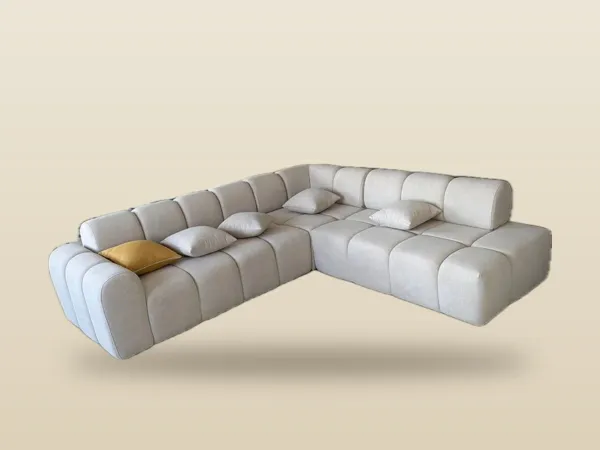 Divan Cubo, Bouclé krem